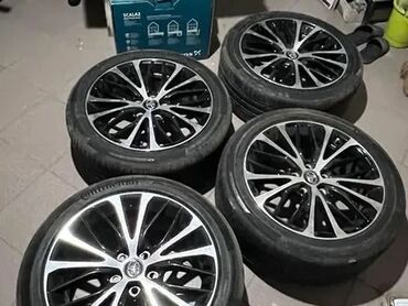 диски на камри 70 r17 оригинал: Дөңгөлөктөр монтажда R 18, Жай, Колдонулган, Комплект, Жеңил унаалар, тешиктери - 5
