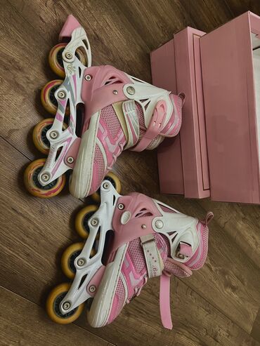 ботсы ролики: Роликовые коньки Bamnei (инлайн), розово-белые. - Тип