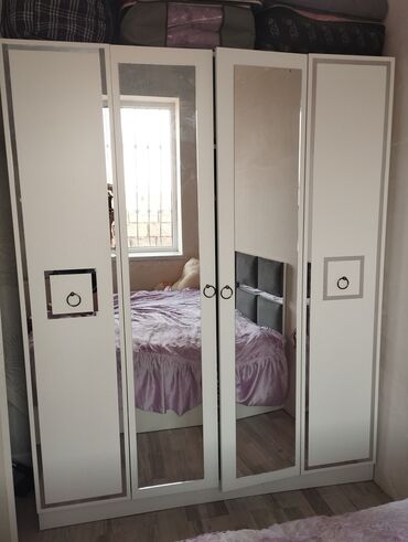 Açılan, 4 qapılı Düz dolab, Qarderob, paltar dolabı