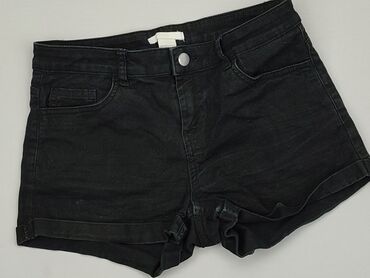 czarne krótkie spódniczka z rozcięciem: Shorts, H&M, XS (EU 34), condition - Good