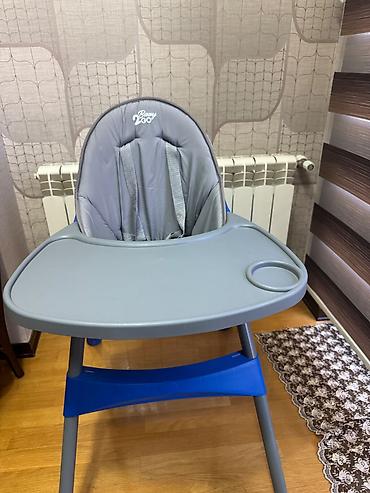 Yemək masaları, oturacaqları: Ideal vəziyyətdə uşaq yemək masası-oturacağı.Yeni kimidi,demək olar ki — 1