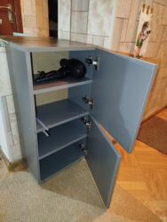 кровать со столом: Прикроватная тумба, Новый, Без зеркала, цвет - Серый, ЛДСП, Самовывоз