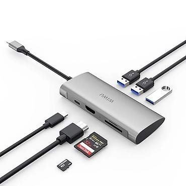 iphone cable: Хаб WiWU Alpha 731HP 7 в 1 Арт. 1674 WiWU Alpha 731HP Type C to — 1