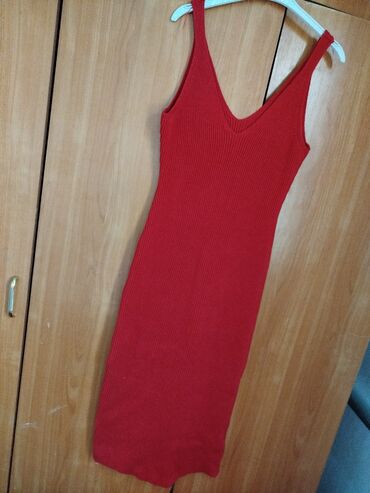бордовое платье трикотаж: Повседневное платье, Осень-весна, Длинная модель, XL (EU 42), 2XL (EU 44), 3XL (EU 46)