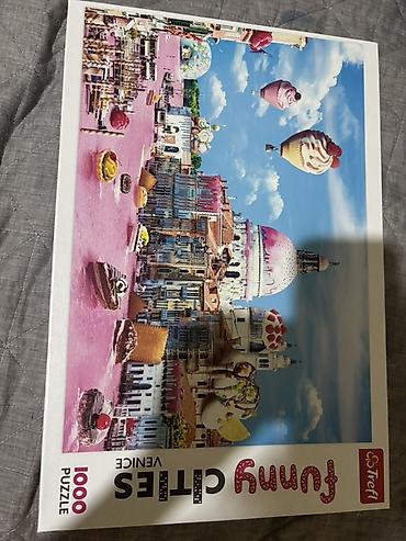 oglan ucun oyuncaqlar: Trefl “Funny Cities – Venice” pazlı, 1000 hissə. - Mövzu: Venesiya — 1