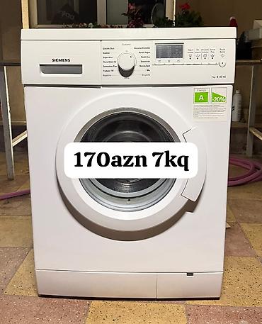 Siemens önyükləməli paltaryuyan maşın - Yükləmə həcmi: 7 kq - Enerji