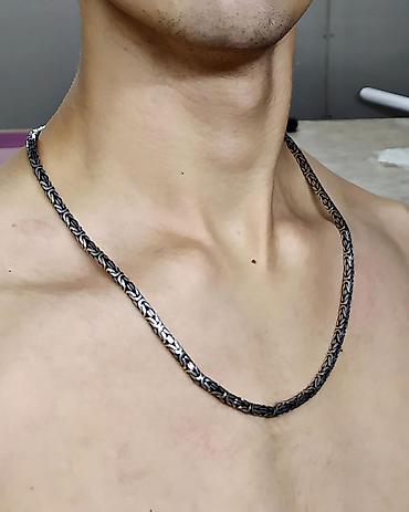 Серебряные цепочки: Серебряная цепь Плетение "Рамзес" 70 гр 55 см Делаю на Заказ — 16