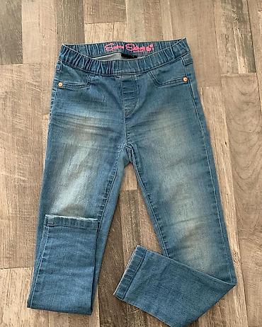 klasik şalvarlar: Uşaq qız cins legginsi – “Super Skinny” model - Rəng: klasık mavi — 2