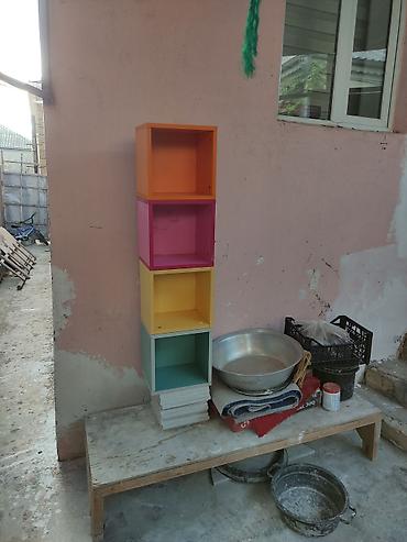 hamam refi: Rəngli modul kub rəflər dəsti Yaxsi vəziyyətdədir arxasida mohkəm — 1
