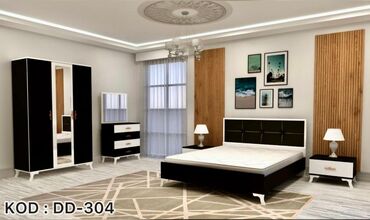 Yataq otağı dəstləri: İkinəfərlik çarpayı, Dolab, Komod, 2 tumba, Rusiya, Yeni — 3