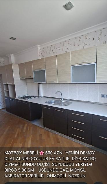 Mətbəx mebeli: Mətbəx mebeli satılır. Xüsusiyyətlər: - Üst və alt dolablar komplekt — 15