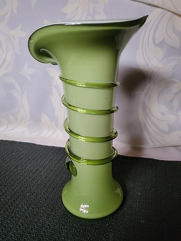 Vaze i saksije: Vaza nova murano kala,rucni rad 1960g +. Vaza nova,duvano staklo,sve — 10