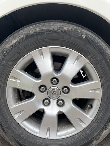 японские мини тракторы: Дөңгөлөктөр монтажда 215 / 65 / R 16, Жай, Колдонулган, Комплект, Жеңил унаалар, Куйма, тешиктери - 5