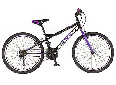 chicco flasice: Bicikl junior Explorer Spark 24" 13" (XS), crno‑ljubičasti Opis — 2