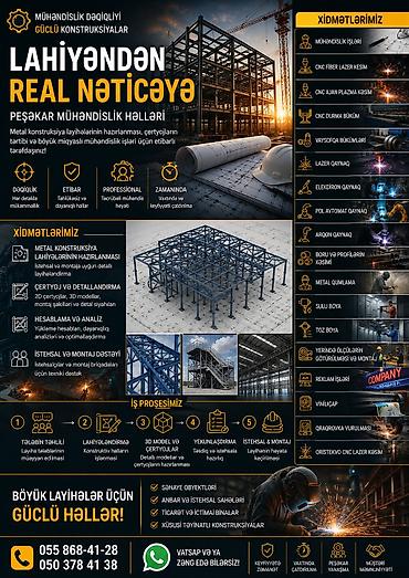 лазерная сварка: Metal Emalı və Mühəndislik Xidmətləri 🏗 Metal Konstruksiya Möhkəm — 1