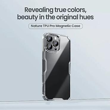 Maske i futrole za telefone: Futrola NILLKIN Nature Pro Magnetic za iPhone 16 Pro Max (6.9) bela — 5