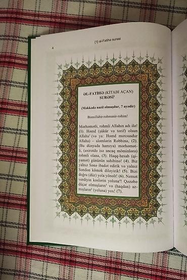 tibbi formalarin satisi: Quran Əlixan Musayev tərcüməsi təzə nadir kitab 30 AZN, QURAN KİTABI — 2