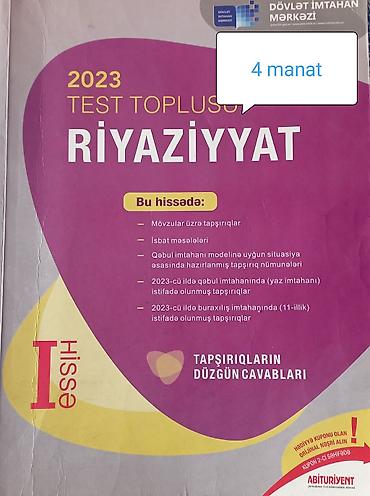 Testlər: Kitablarin hamisini birlikde alsaniz 3 manatdan hesablanir heresi🙏🏻 — 2