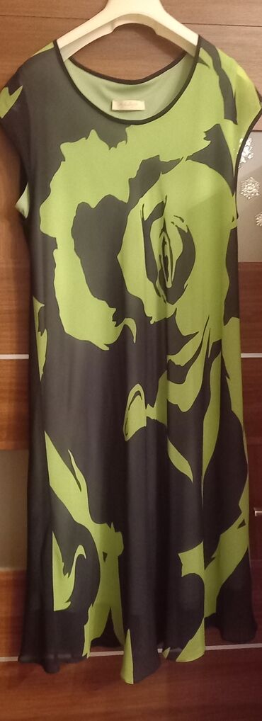 yun don: Повседневное платье, Миди, 5XL (EU 50)