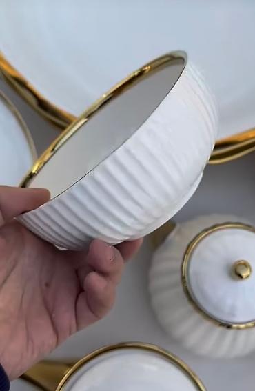 dish sets: Набор посуды на 6 персон новое с коробкой Белый цвет всегда в моде. 6 — 7