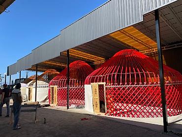 Аренда юрт: Аренда юрты, Каркас Деревянный, 85 баш, Стол — 15