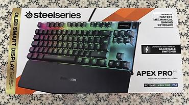 monitor kamputer: 2-ci əl 7-8 ay İşlədilib SteelSeries Apex Pro TKL mexaniki oyun — 1