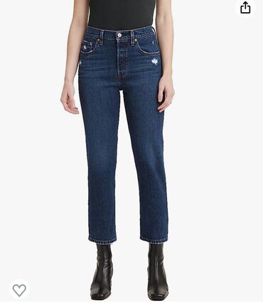джинсы 40 размер: Прямые, США, Высокая талия