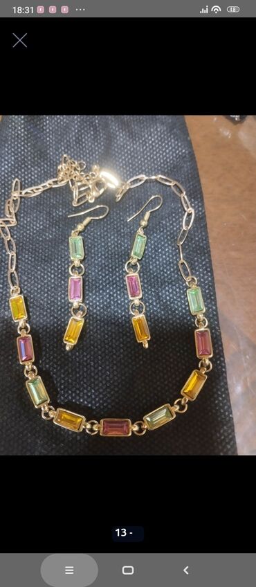 Sırğalar: 24 k. qizil suyuna cekilmis gold roze rengli qolbaq, sirqa. maqaza — 5