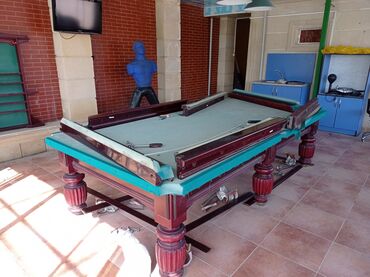 Bilyard masaları: - Bilyard masalarının satışı və təmiri. - Rus, Amerikan pool, Snooker — 2