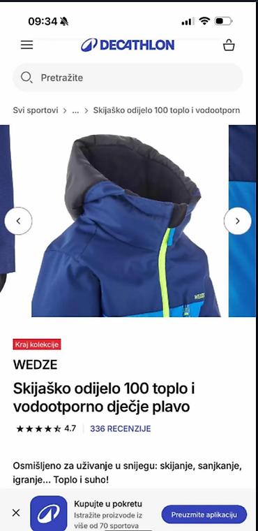 joma: Odlično WED'ZE original skafander/ski odelo za uzrast 3 godine — 4