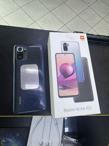 redmi note 9 pro цена бишкек: Redmi, Redmi Note 10S, Колдонулган, 64 ГБ, түсү - Кара, 1 SIM, 2 SIM