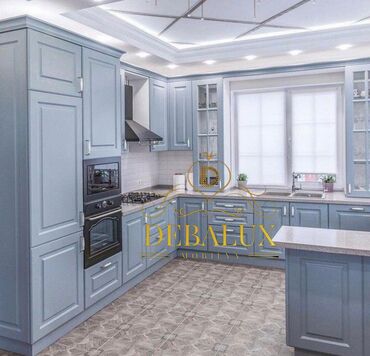 Sifarişlə mətbəx mebeli: Sifarişlə mətbəx dəsti, Özü çəkən petlələr, Sadə laminat, Kredit yoxdur, Rayonlara çatdırılma, Pulsuz çatdırılma — 11