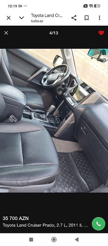 prado sukan: Toyota Land Cruiser Prado: 2.7 l | 2011 il Ofrouder/SUV — 5