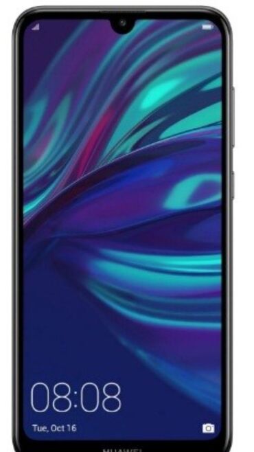 huawei y6 2019 qiymeti: Huawei Y7, 64 ГБ, цвет - Голубой, Кнопочный, Отпечаток пальца, Две SIM карты