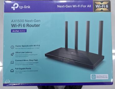 wifi internet: TP-Link Archer AX12 WiFi 6 2.4 GHz və 5 GHz dəstəkləyir WiFi 6