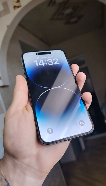 iphone 13 pro max irşad: IPhone 14 Pro Max, 512 GB, Jet Black, Zəmanət, Simsiz şarj, Face ID