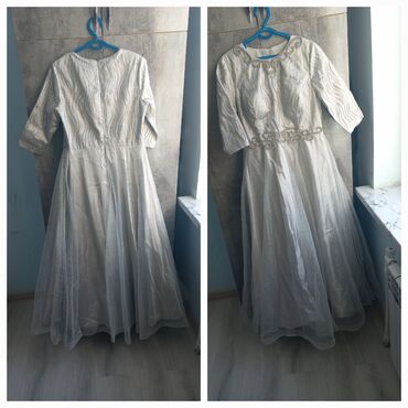 женский костьюм: Кече көйнөгү, Узун модель, Жеңдери менен, 2XL (EU 44)