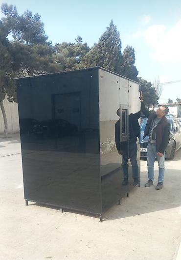 Sifarişlə market vitrinləri: PVC profilindən hazırlanmış mühafizə/post kabini - Ölçü: təxmini 2,5 — 21