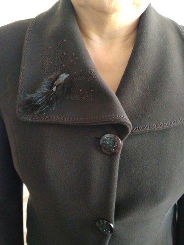жен пальто красивое в Кыргызстан | ПАЛЬТО: Пальто L, цвет - Коричневый