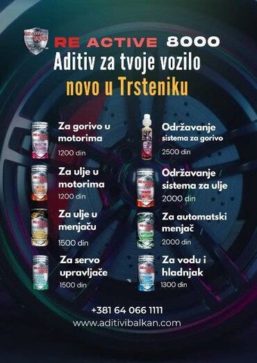 zimske gume 14 cena: -Nano aditivi za automobile i za sva motorna vozila. Reactive 8000