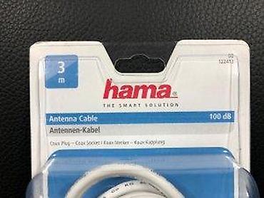 Aksesoari za TV i video: Hama koaksijalni antena kabl – 3 m, 100 dB - Konektori: koaksijalni — 8