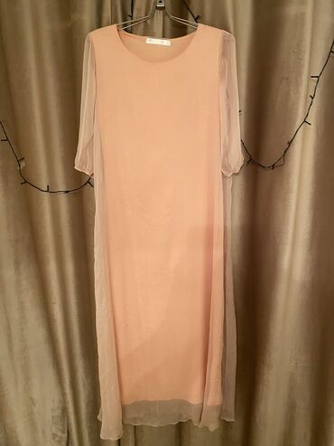 Повседневные платья: Продаю платье от Бренда Diamond Турция Итальянский шелк,персиковый