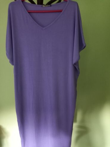 haljine cameleon: S (EU 36), M (EU 38), L (EU 40), color - Purple, Oversize, Short sleeves