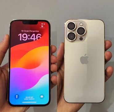 iphone 13 pro gold: IPhone 13 Pro, 128 GB, Qızılı, Zəmanət, Face ID, Sənədlərlə