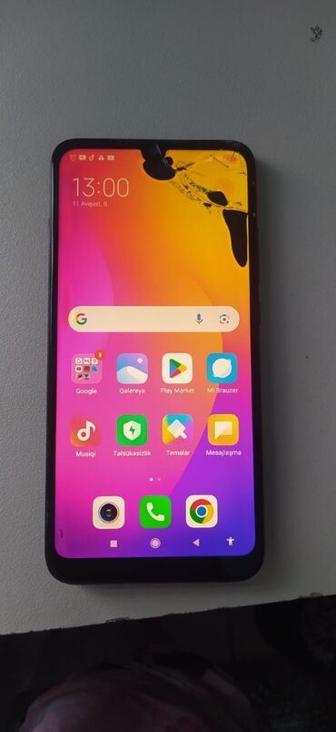 telofon redmi: Xiaomi Redmi 7, 64 GB, rəng - Göy, 
 Qırıq, Sensor, Barmaq izi