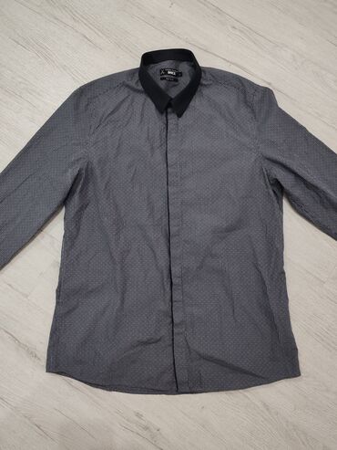 descente muske jakne: Shirt Long sleeves, L (EU 52), color - Grey, Cotton