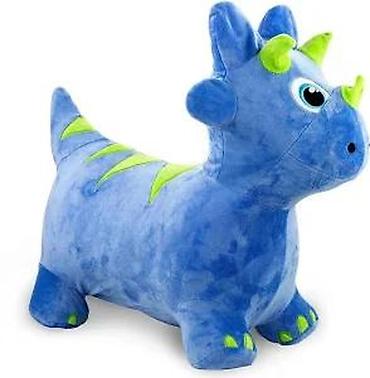Dečije sportske igračke: Plišana igračka za skakanje – konjić/dino - Mekana plišana navlaka — 9