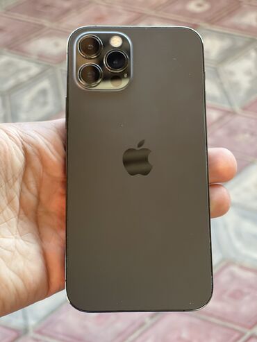 iphone 12 pro case: IPhone 12 Pro, 128 GB, Graphite, Zəmanət, Simsiz şarj, Face ID