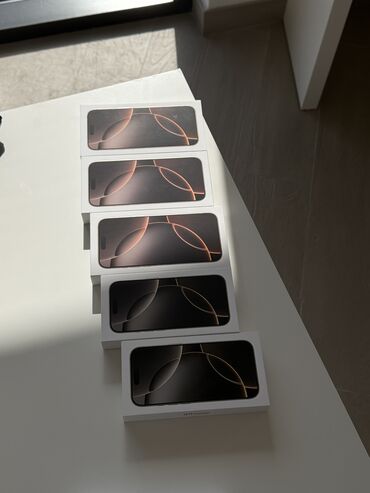 продать айфон на запчасти: IPhone 16 Pro Max, Новый, 256 ГБ, Desert Titanium, Зарядное устройство, Коробка, 100 %