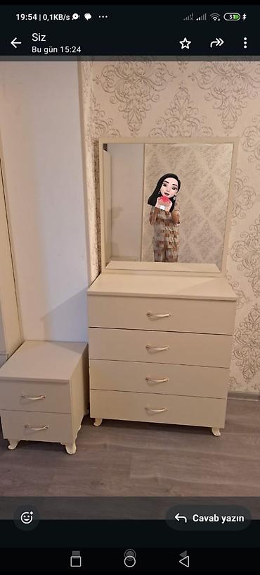 guzgu samdan: Güzgülü komod/drezuar - Model: üst hissəsi böyük güzgülü, alt hissəsi — 5
